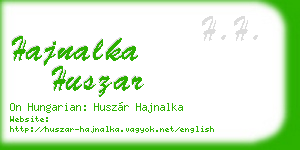 hajnalka huszar business card